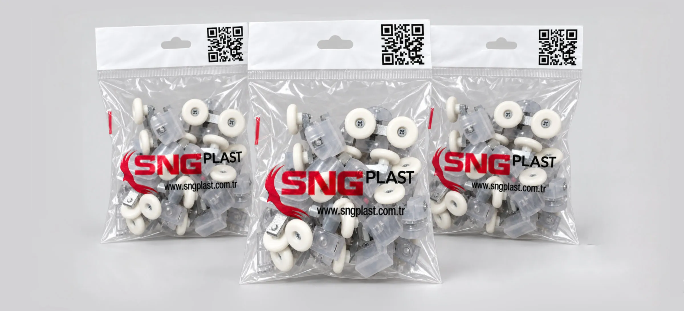 Moulded rollers in an SNG Plast pack